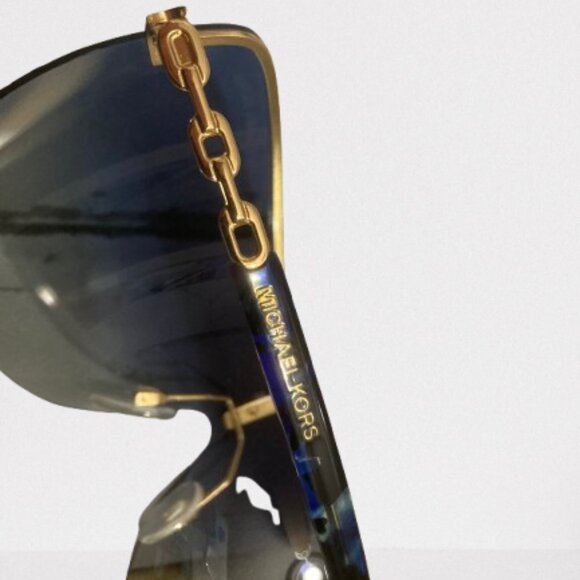 Michael Kors Blue and Gold Sunglasses - Picture 3 of 10